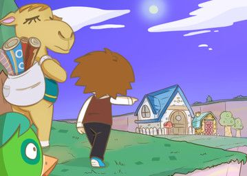jitters_(animal_crossing), saharah_(animal_crossing), villager_(animal_crossing), animal_crossing, nintendo