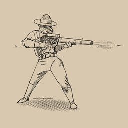 panzerschreckleopard, 2026, american_badger, anthro, badger