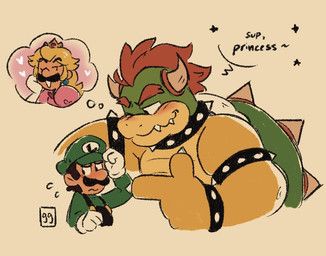 bowser, luigi, princess_peach, mario_bros, nintendo