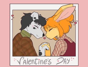 valentine's_day, sonofan, anthro, black_hair, blush
