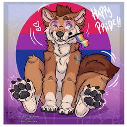 cain_the_dingo, lgbt_pride_month, fabridahusky, rotten_paws, anthro