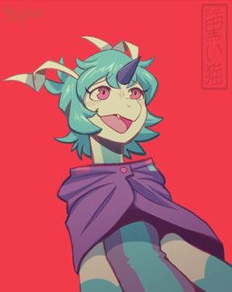 sifyro, mythology, koiyaroid, anthro, blue_hair