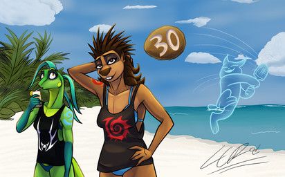 elcee_rod, alcohol, anthro, beach, beverage