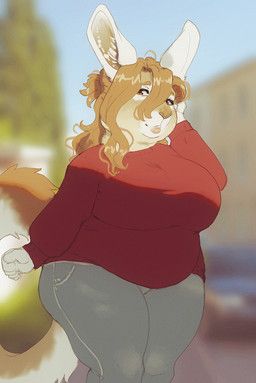 claudia_(noviraine), noviraine, abstract_background, anthro, belly