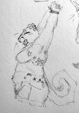 anatomy, anthro, armpit_hair, barbell_piercing, body_hair