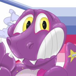 zoran, animate_inanimate, anthro, big_eyes, dinosaur