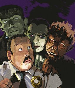 dracula, frankenstein's_monster, larry_talbot_(the_wolf_man), paul_blart, mythology