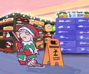 fan_character, lemon_(critterzone13), christmas, elf_on_the_shelf, raving_rabbids