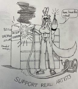 tirisk_(dylanaildon_no_2), dylanaildon_no_2, anthro, anti-ai, antlers