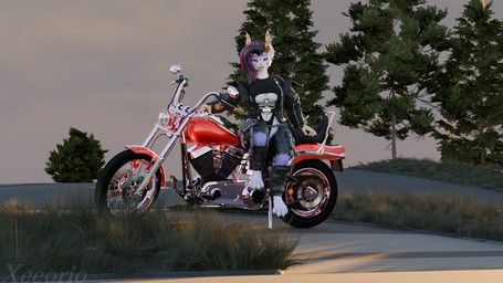blender_cycles_(artwork), harley_davidson, xeeorio, anthro, biker