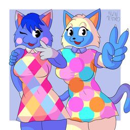 mitzi_(animal_crossing), rosie_(animal_crossing), animal_crossing, nintendo, alwinmeistro