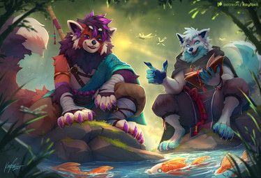 kayfoxii, 2026, ailurid, anthro, biped