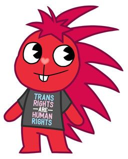 flaky_(htf), happy_tree_friends, achromasloth, anthro, black_eyes