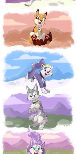 ahsoka_(littlebolty), bolt_(bolt), everest_(paw_patrol), nakia_(littlebolty), prissy_(littlebolty)