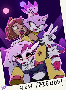 blaze_the_cat, kit_bodega, loona_(helluva_boss), gameoverse, glitch_productions