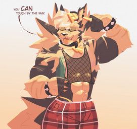 proton_(zappyron), zappyron, abs, anthro, bandage