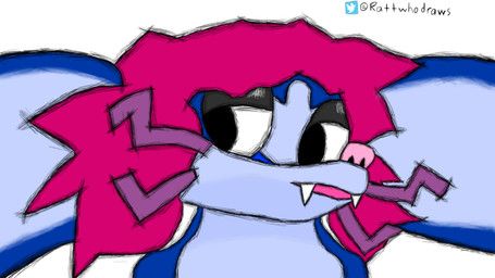 rattwhodraws, anthro, blue_body, blue_fur, close-up