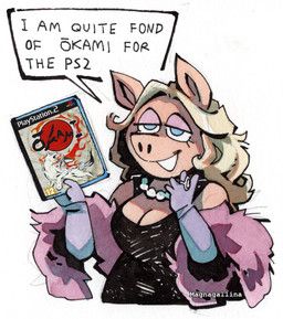 miss_piggy, capcom, muppets, okami_(capcom), playstation