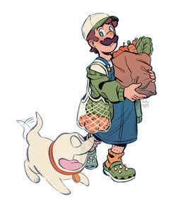 luigi, polterpup, crocs, luigi's_mansion, mario_bros
