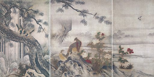kano_motonobu, 1513, ambiguous_feral, ambiguous_gender, anatid
