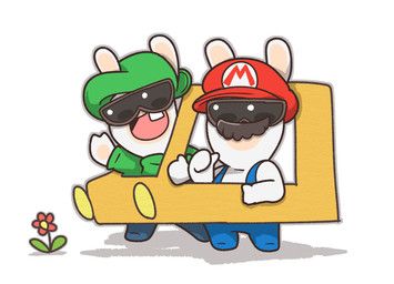 rabbid_luigi, rabbid_mario, mario_bros, mario_plus_rabbids_kingdom_battle, mario_plus_rabbids_sparks_of_hope