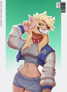 neuvigod, anthro, barcode, blonde_hair, blue_eyes