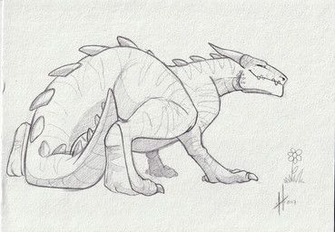 mythology, hufnaar, ambiguous_feral, ambiguous_gender, back_spikes