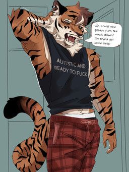 l4ng, anthro, arm_tuft, armpit_tuft, black_clothing