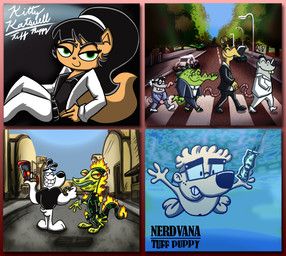 dudley_puppy, kitty_katswell, larry_(t.u.f.f._puppy), ollie_(t.u.f.f._puppy), professor_keswick