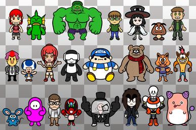 angry_video_game_nerd, beeg_smg4, cool_cat, crash_bandicoot, crisp_rat