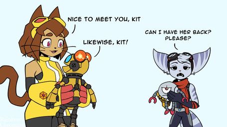 kaboodle_(gameoverse), kit_(ratchet_and_clank), kit_bodega, rivet_(ratchet_and_clank), gameoverse
