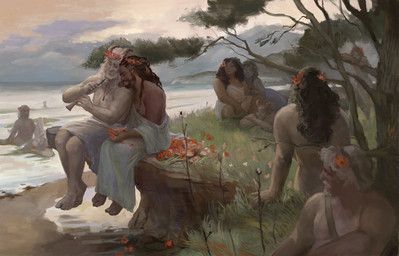silas_lockhart, european_mythology, greek_mythology, mythology, pastoral_(rupert_bunny)