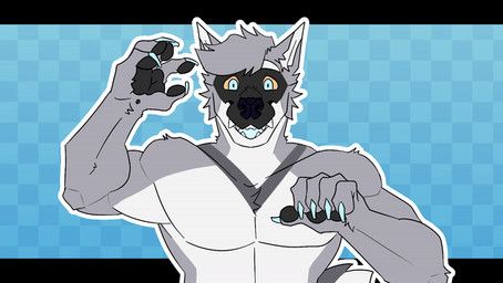 cole_canine, notnbars, anthro, black_pawpads, blue_claws