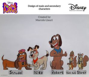 mr._nut_nut, nico_(pound_puppies), robert_(pound_puppies), sparky_(pound_puppies), strudel