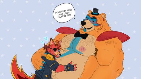 fan_character, freddy_(fnaf), glamrock_freddy, five_nights_at_freddy's, five_nights_at_freddy's:_security_breach