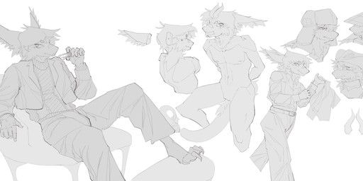 scribbles_(untalentedscribbles), untalentedscribbles, anthro, asian_conical_hat, belt