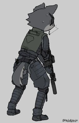 bravobunny, anthro, bodily_fluids, boots, canid