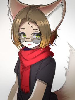 lilkon, anthro, big_ears, black_clothing, black_topwear