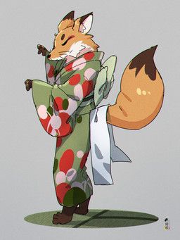 kurokosyou, ambiguous_gender, anthro, asian_clothing, biped