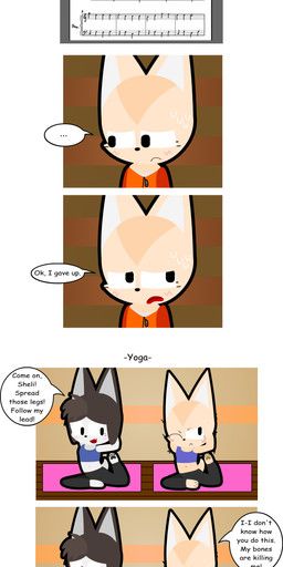 elianrandomworks, anthro, canid, canine, dialogue