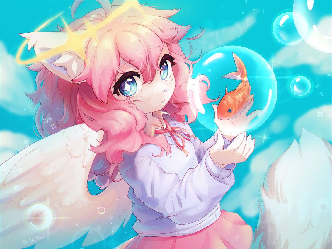 vallshad, 5_fingers, ahoge, ambiguous_feral, ambiguous_gender