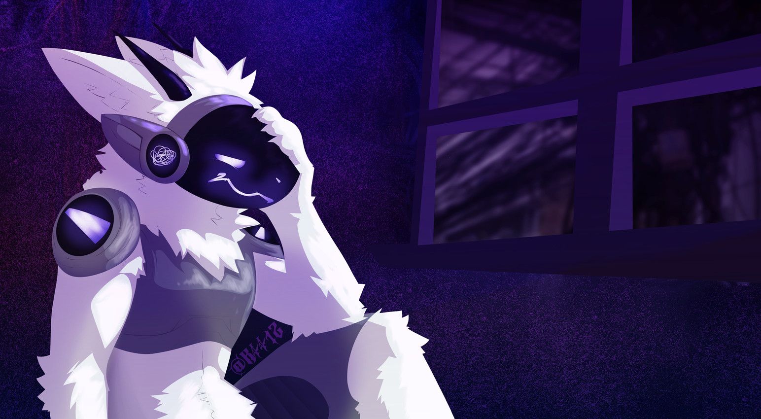 k441z, 2_horns, 4_fingers, anthro, arm_tuft