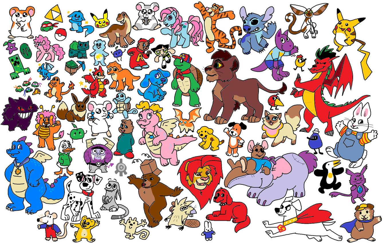 alvin_seville, austin_(backyardigans), blue_(blue's_clues), bumblelion_(the_wuzzles), buttercup_(powerpuff_girls)