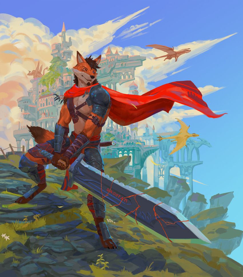 nanabi_ashiro, neungsonie, anthro, armor, canid