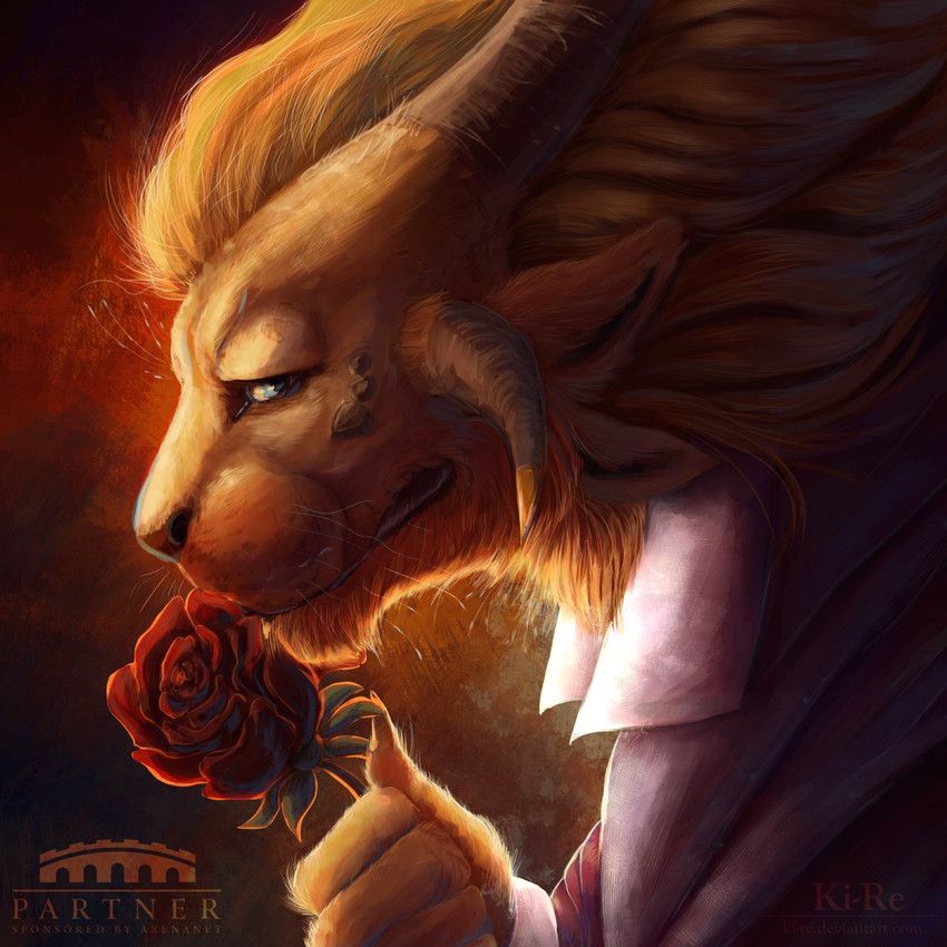 snargle_goldclaw, guild_wars, valentine's_day, ki-re, anthro