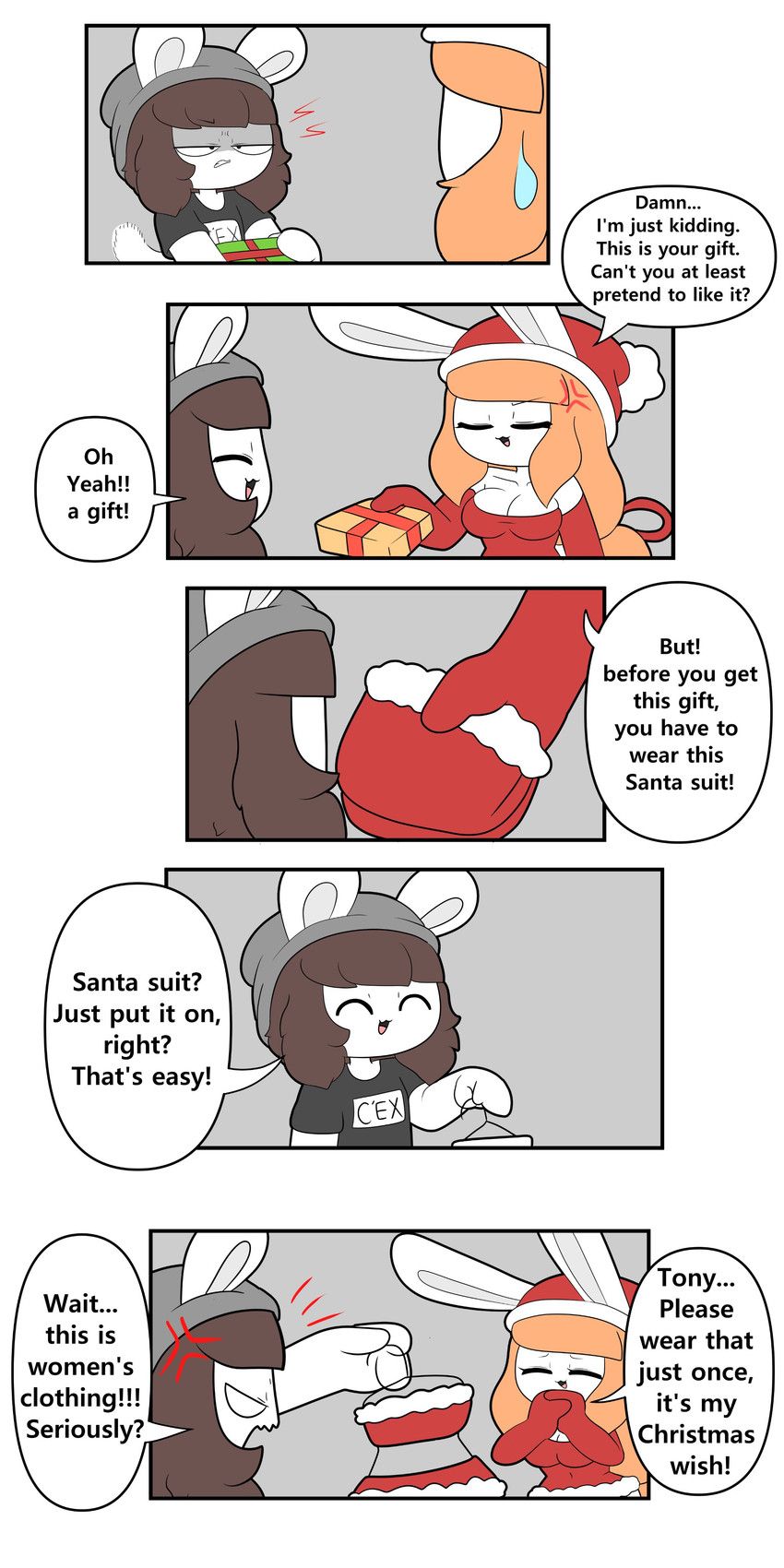 tina_(tonytoran), tony_(tonytoran), christmas, tonytoran, anthro