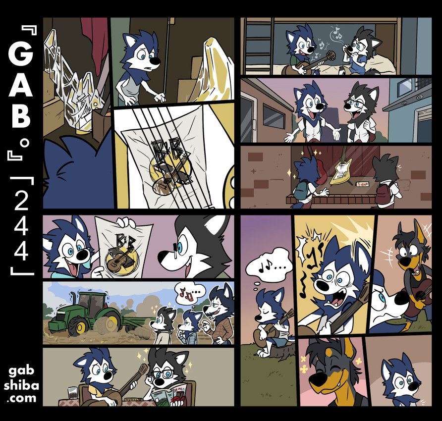 bau_husky, blau_husky, karl_doberman, gab_(comic), gabshiba