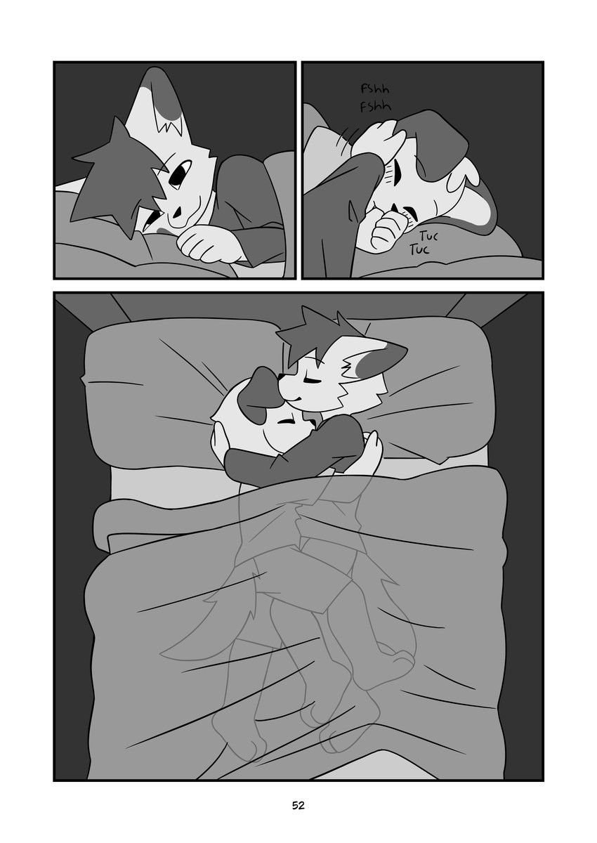 minishadefox, anthro, bed, bed_sheet, bedding