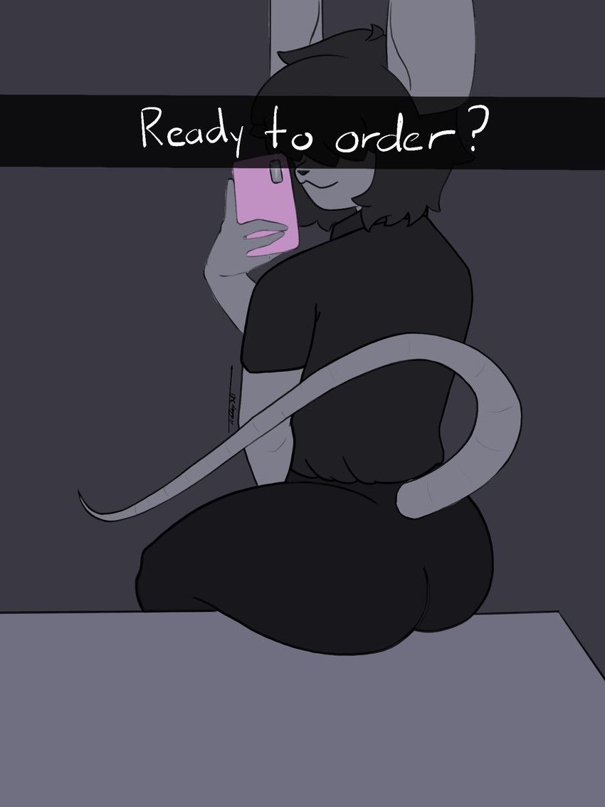 tibbby321, anthro, black_hair, censor_bar, clothing
