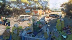 1girl, 2019-2020_australian_bushfires, 6+boys, animal, australia
